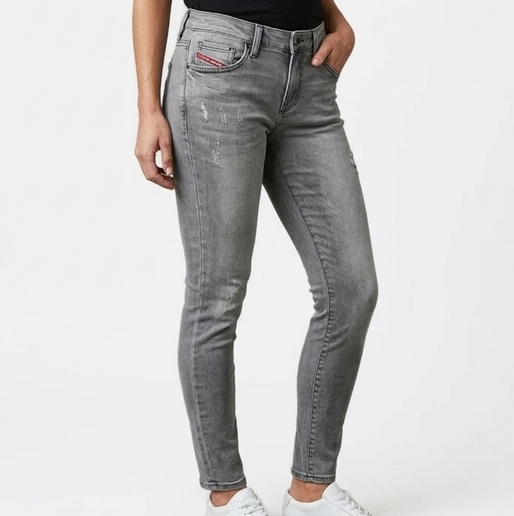 Flying Monkey Hi Rise Distressed Denim Ankle Jeans Sz 28